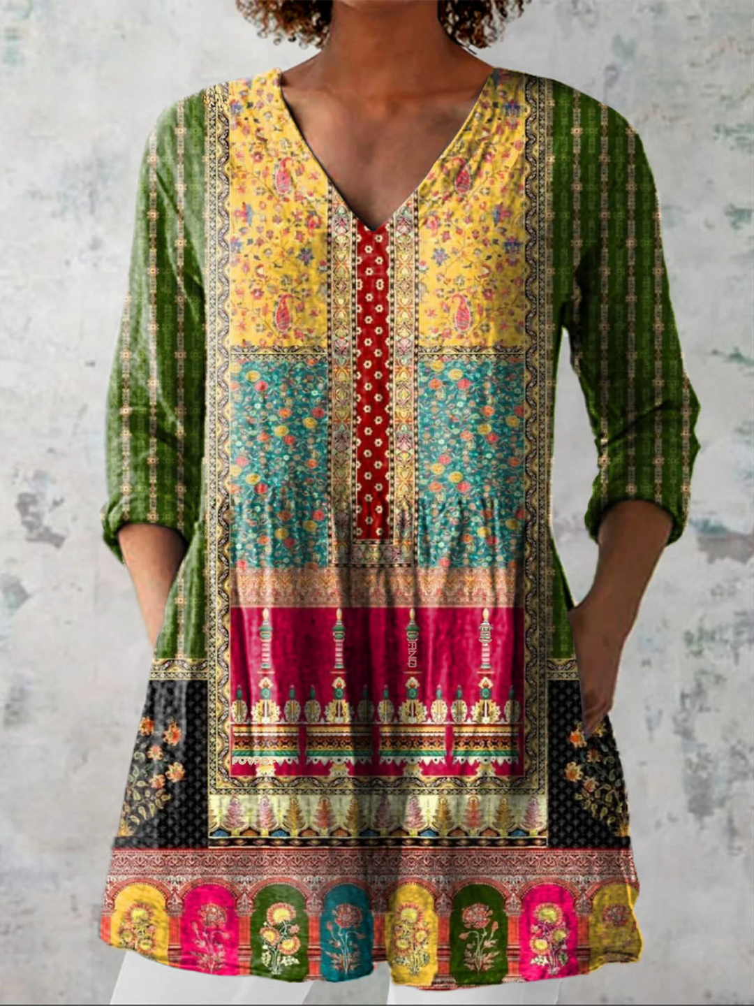 Jacinda | Long V-Neck Shirt