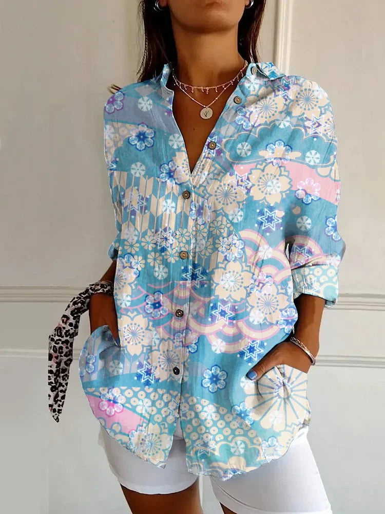 Astrid | Printed Button-Up Shirt