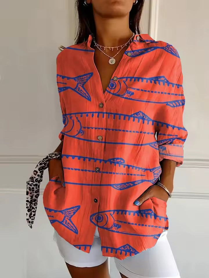 Jewel | Printed Button-Up Shirt