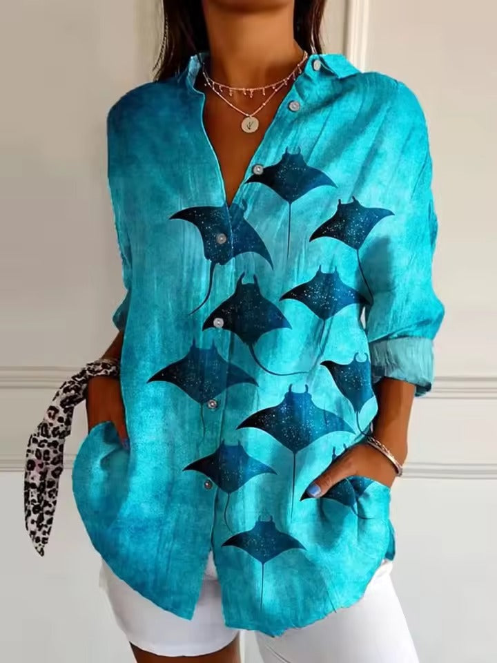 Naomi | Printed Button-Up Shirt