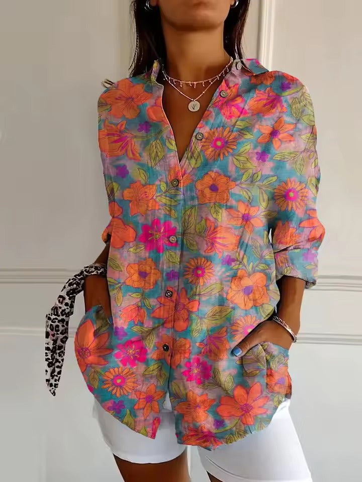 Daisy | Printed Button-Up Shirt