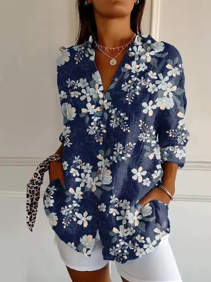 Edith | Printed Button-Up Shirt