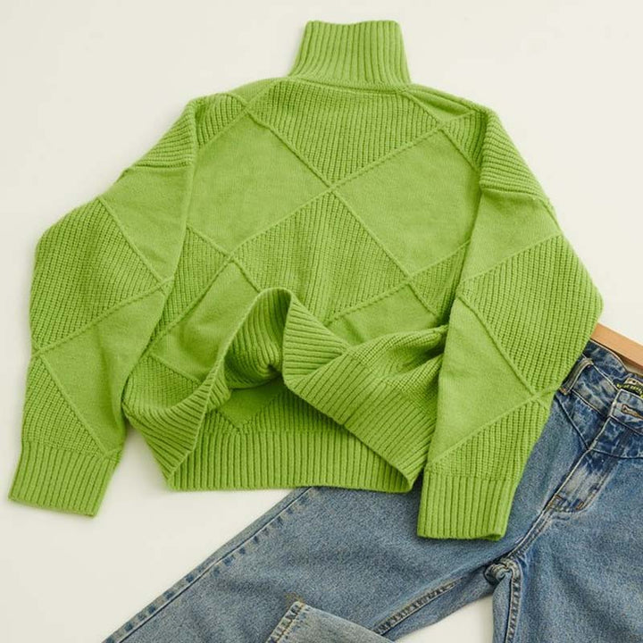 Eleanor | Textured High Neck Top