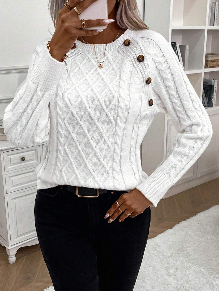 Meredith | Button Detail Knit Jumper