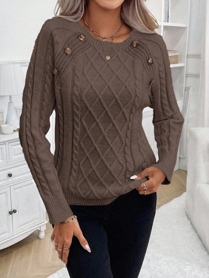 Meredith | Button Detail Knit Jumper