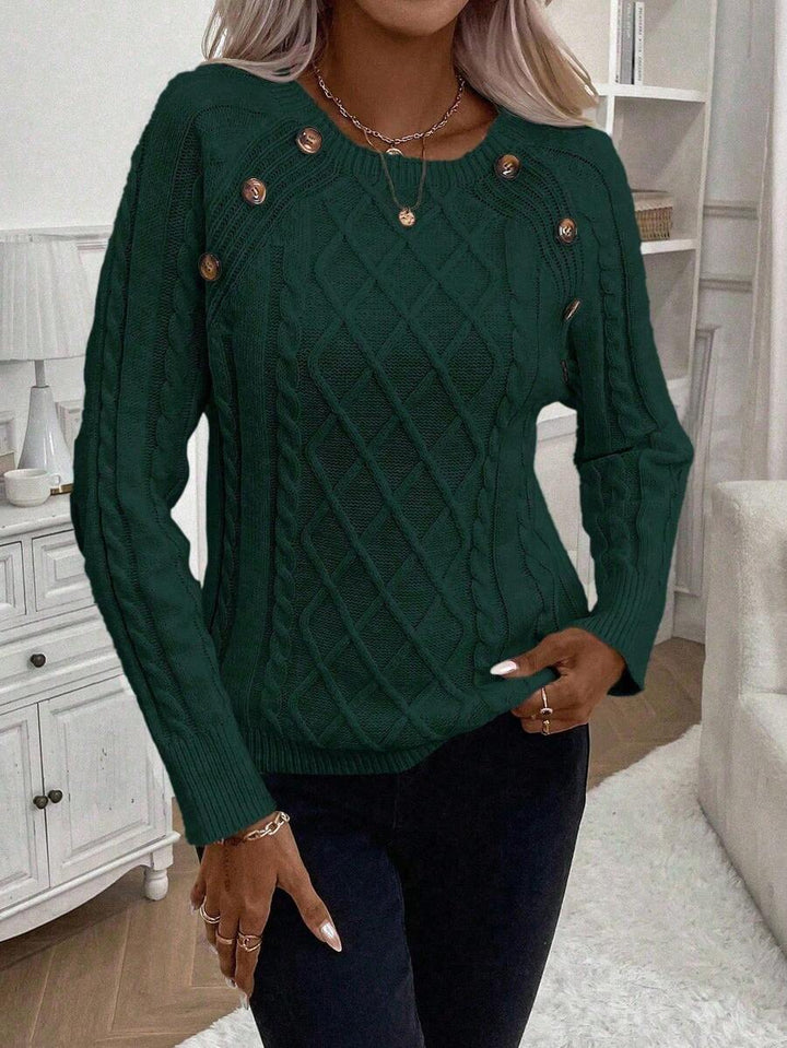 Meredith | Button Detail Knit Jumper