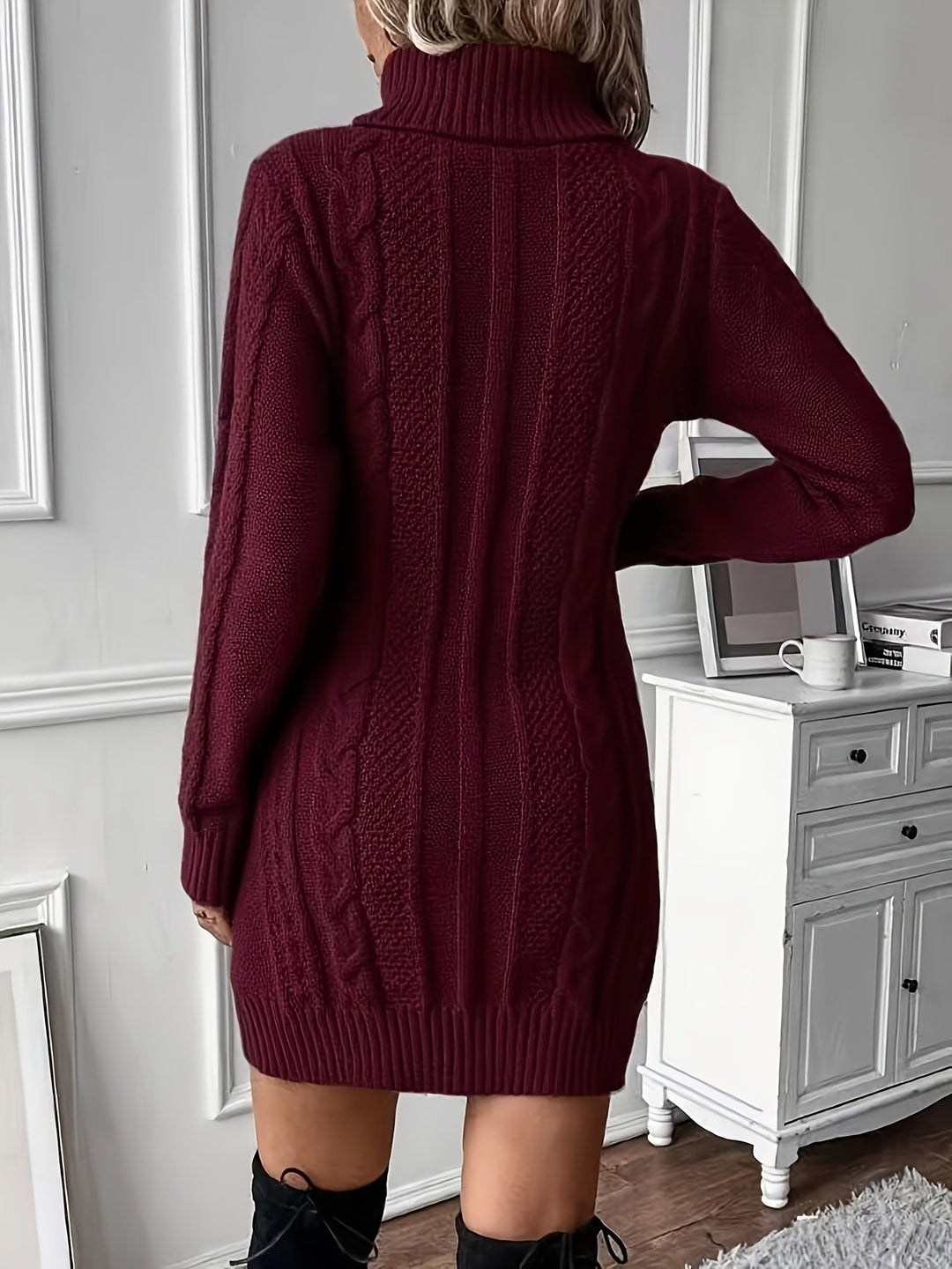Michelle | Elegant Turtleneck Jumper Dress