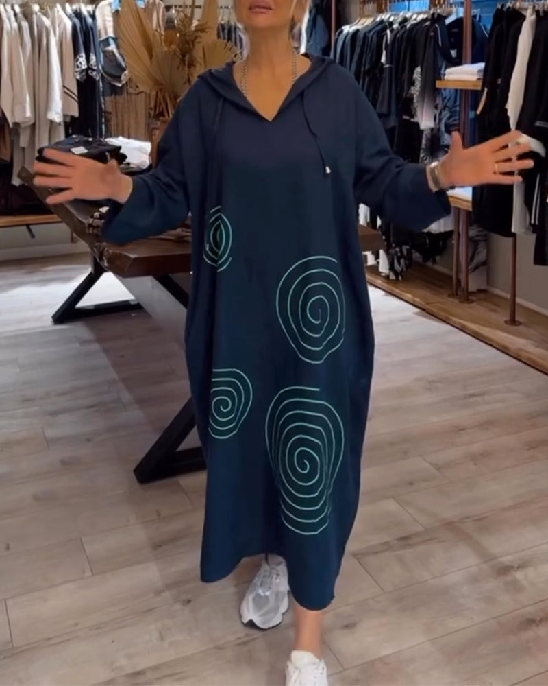 Erika | Relaxed Hoodie Midi Dress