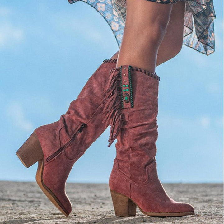 Carissa | Fringe Detail Boots