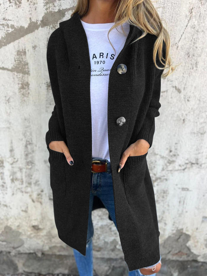 Chelsea | Hooded Button Cardigan