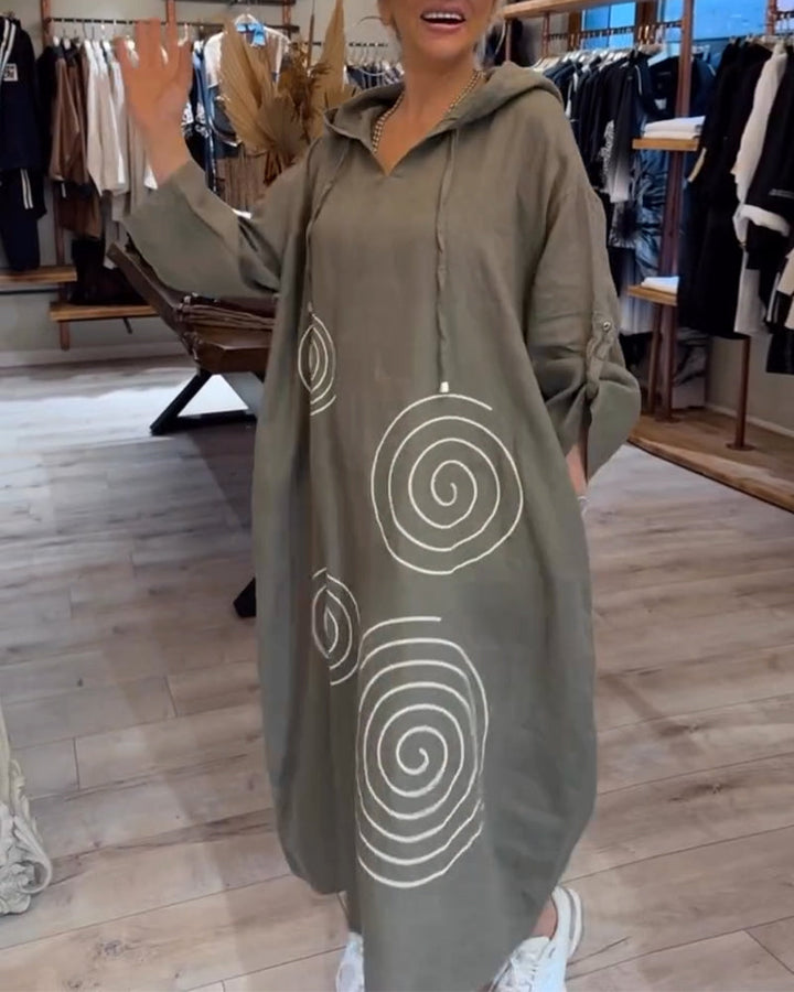Erika | Relaxed Hoodie Midi Dress