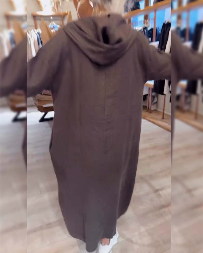 Erika | Relaxed Hoodie Midi Dress