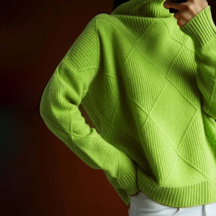 Eleanor | Textured High Neck Top