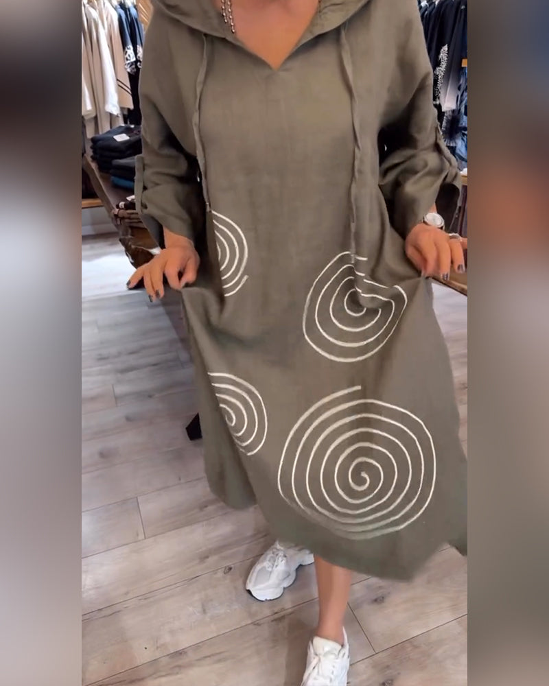 Erika | Relaxed Hoodie Midi Dress