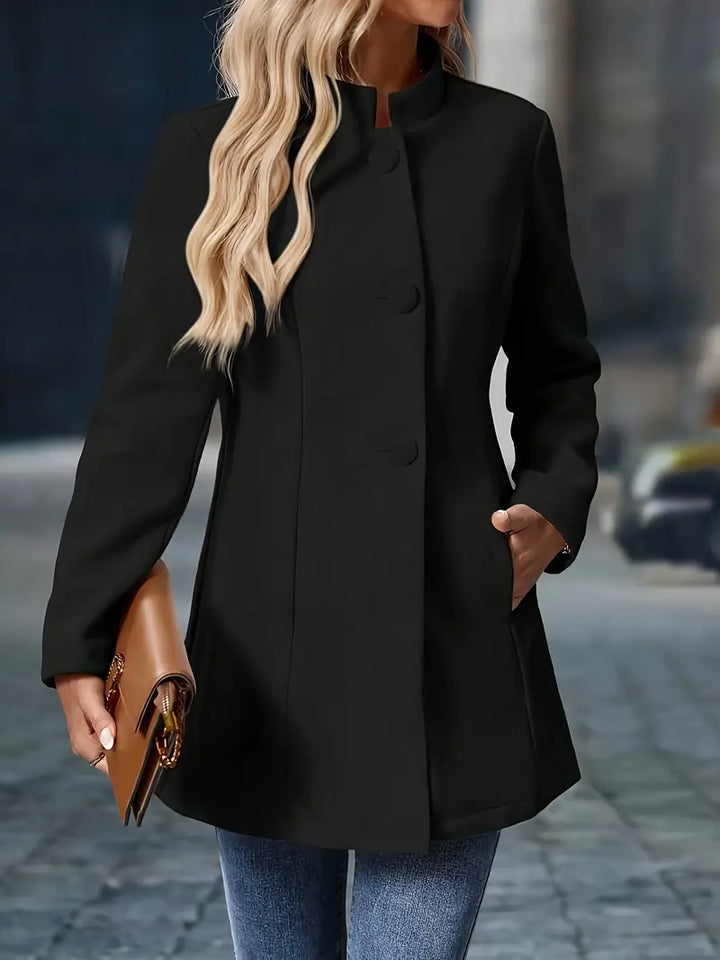 Clara | Timeless Button Detail Coat