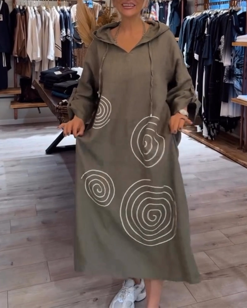 Erika | Relaxed Hoodie Midi Dress