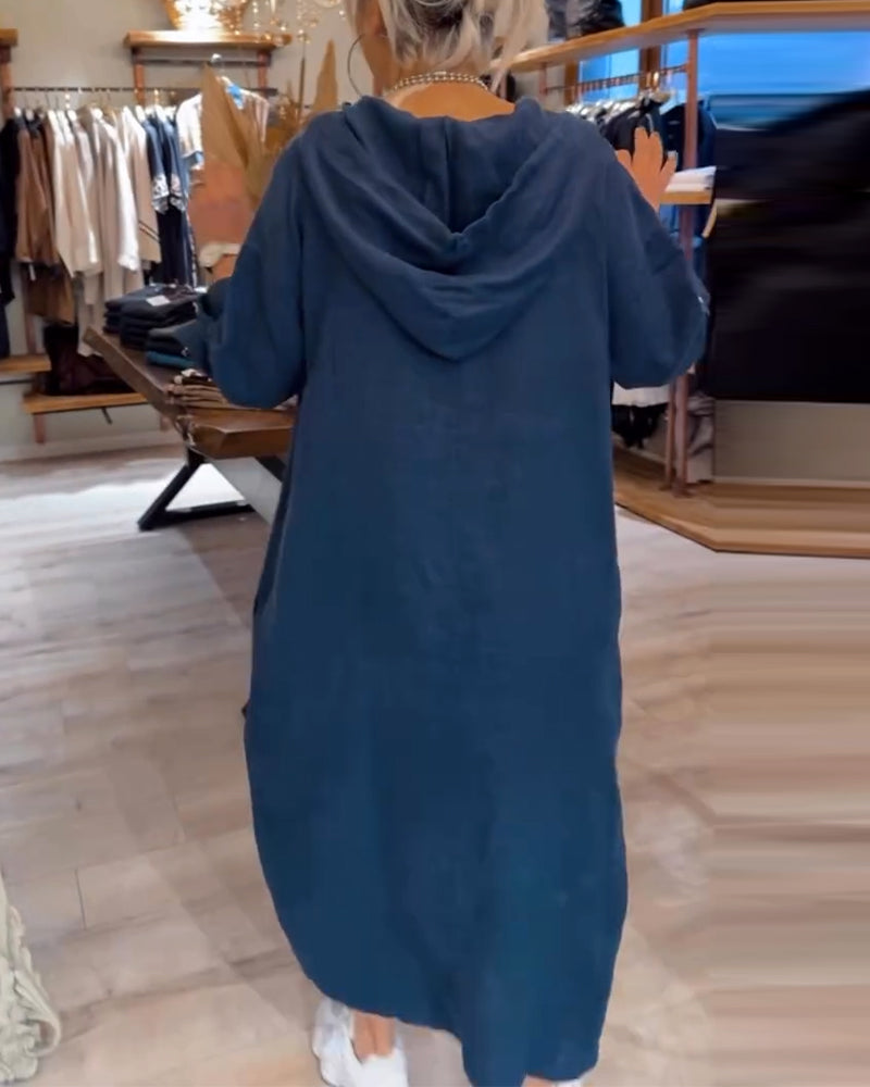 Erika | Relaxed Hoodie Midi Dress