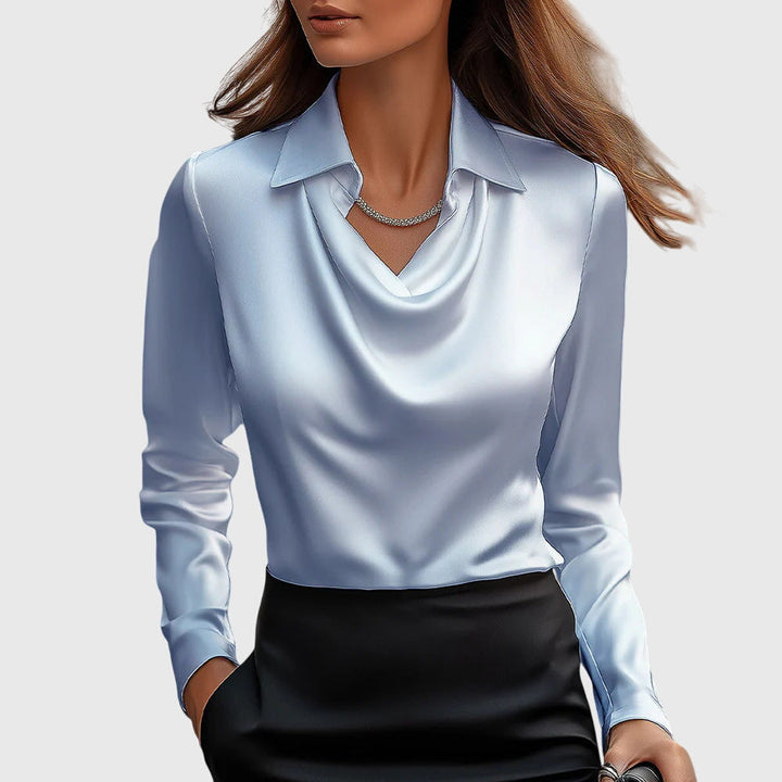Brooklyn – Elegant Blouse In Shiny Satin