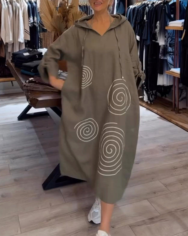 Erika | Relaxed Hoodie Midi Dress