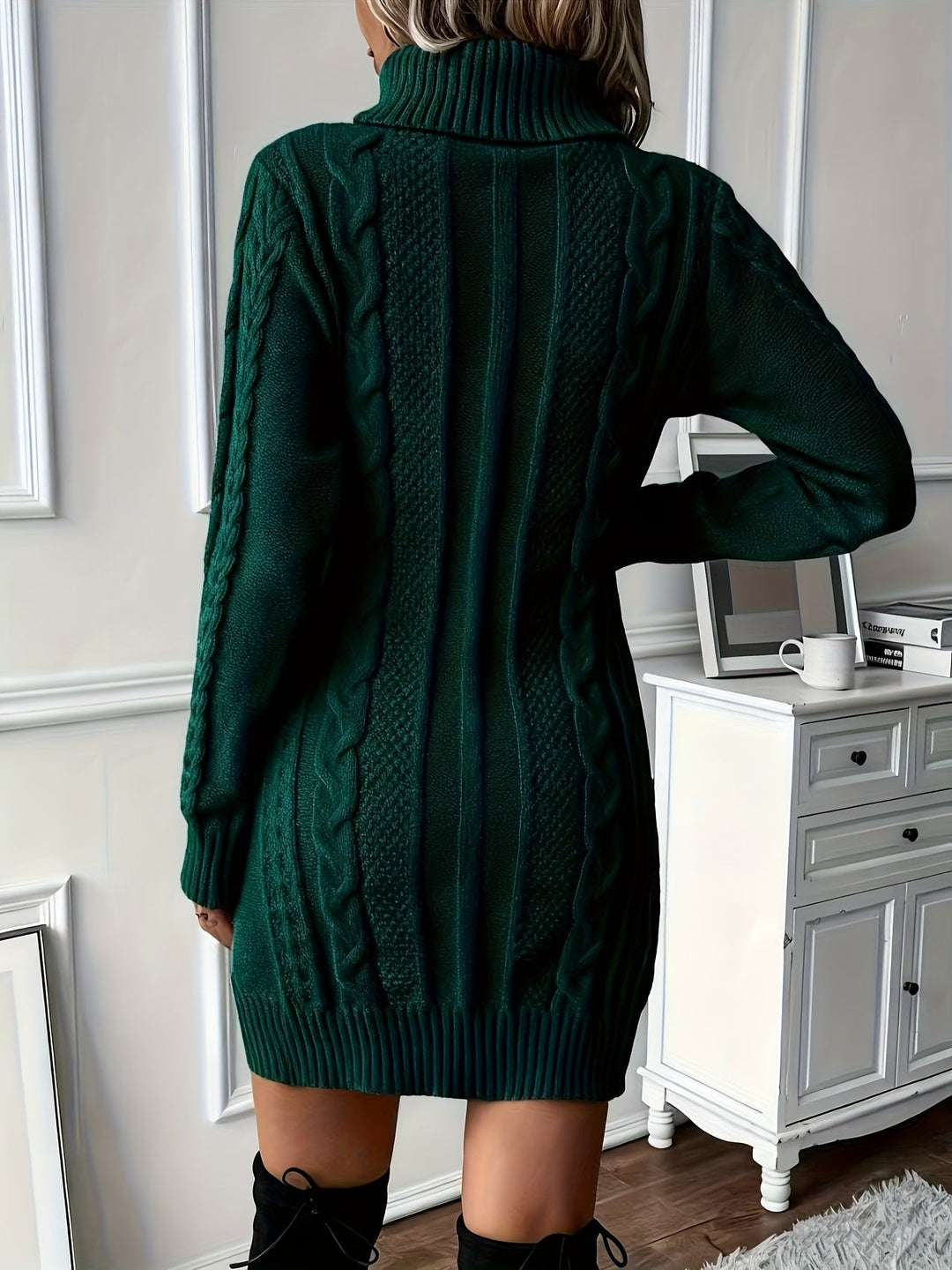 Michelle | Elegant Turtleneck Jumper Dress