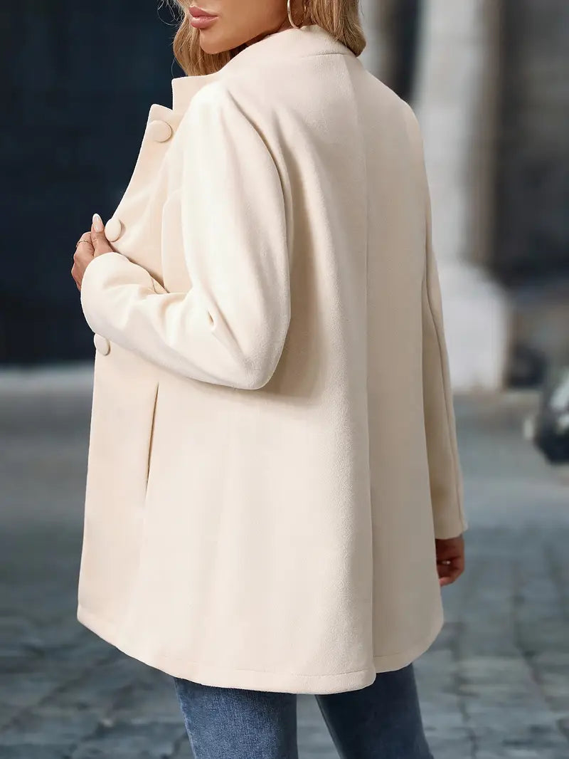 Clara | Timeless Button Detail Coat