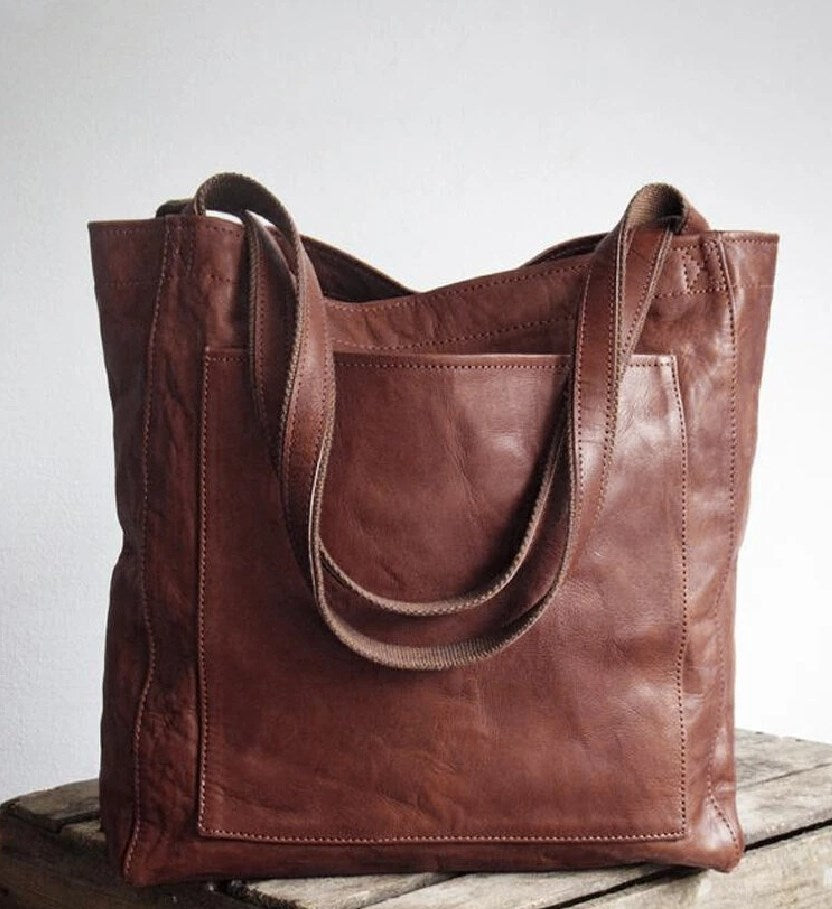 Nevaeh | Classic Leather Tote Bag