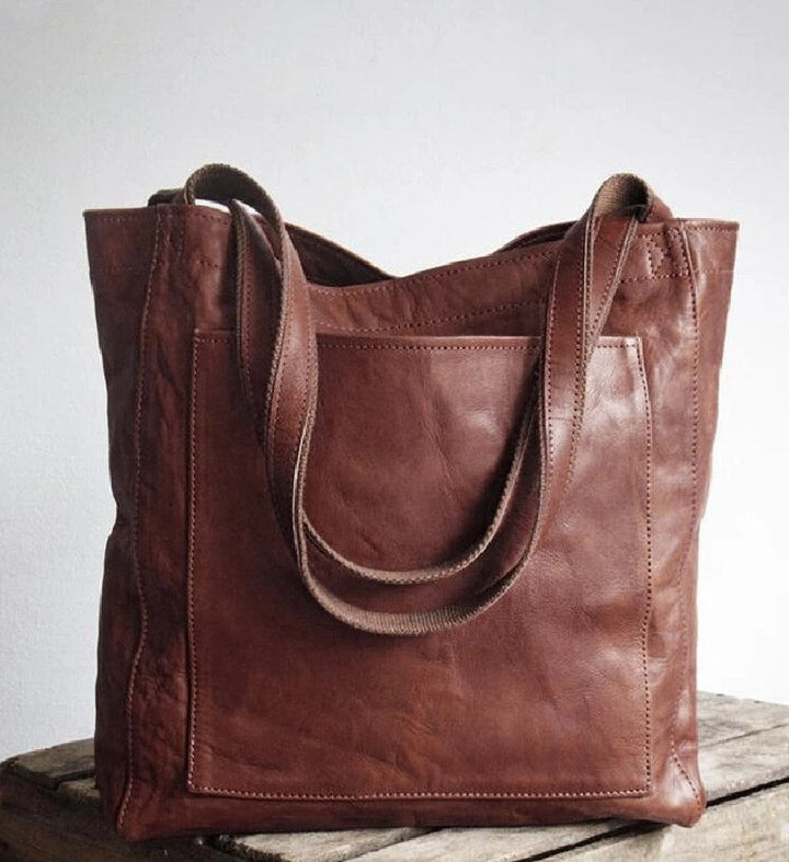 Nevaeh | Classic Leather Tote Bag
