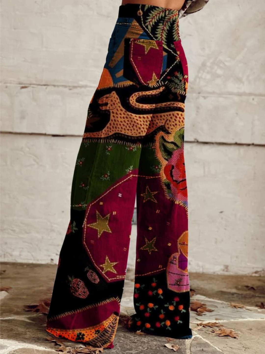 Luna | Organic Flared Trousers for a Mystical Style