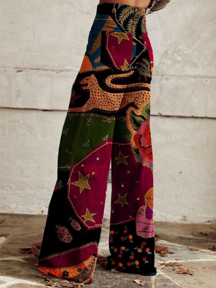 Luna | Organic Flared Trousers for a Mystical Style