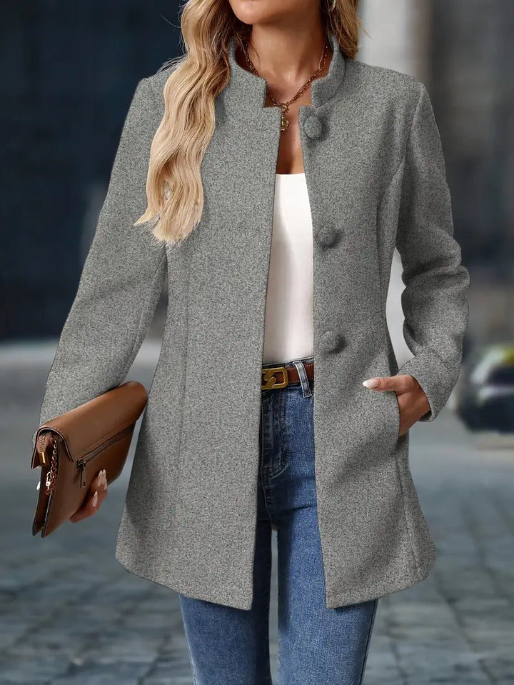 Clara | Timeless Button Detail Coat