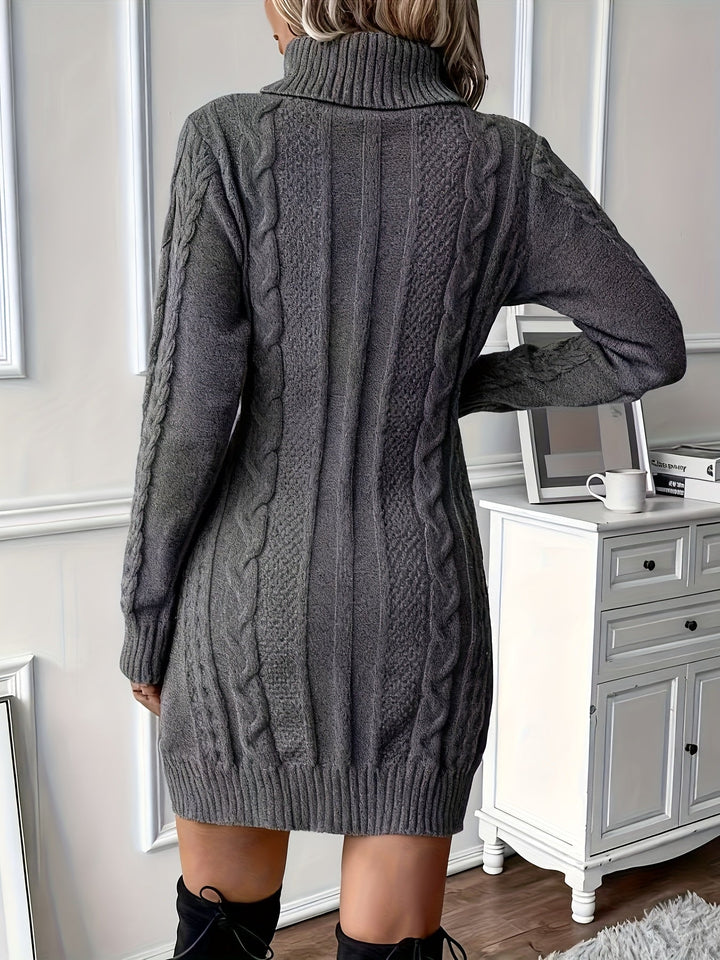 Michelle | Elegant Turtleneck Jumper Dress