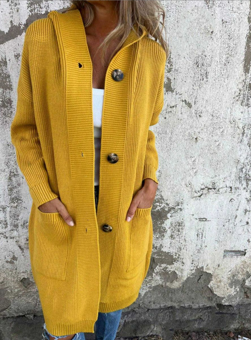 Chelsea | Hooded Button Cardigan