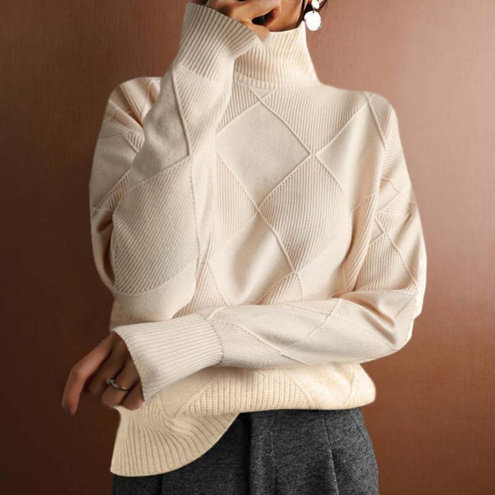 Eleanor | Textured High Neck Top