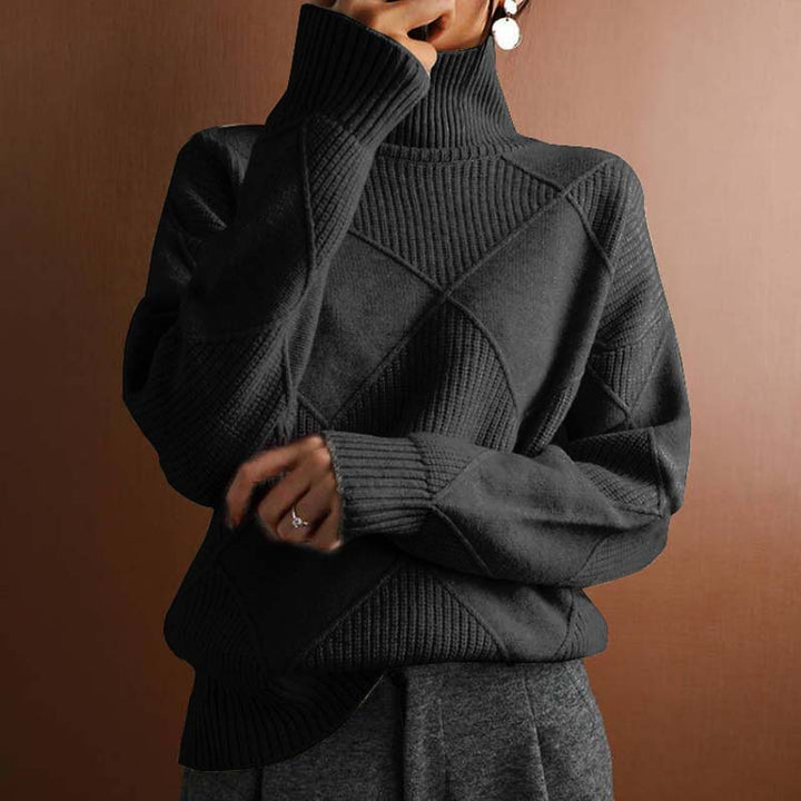Eleanor | Textured High Neck Top