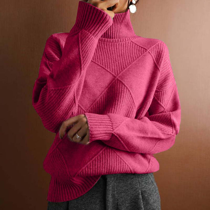 Eleanor | Textured High Neck Top