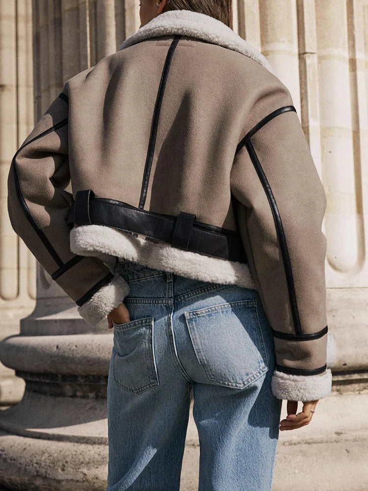 Vivian | Cropped Shearling Jacket