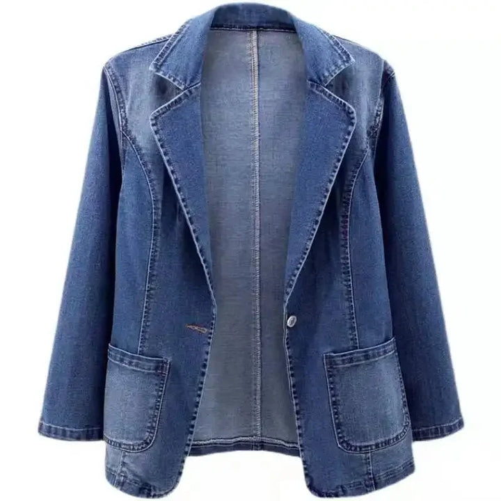 Mina | Classic Denim Blazer Jacket