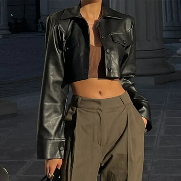 Monroe | Cropped Button Jacket