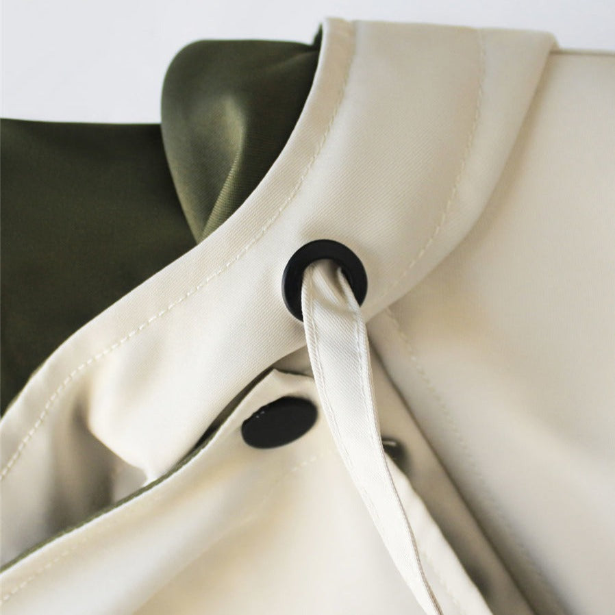Nathalie | Two-Tone Hooded Jacket