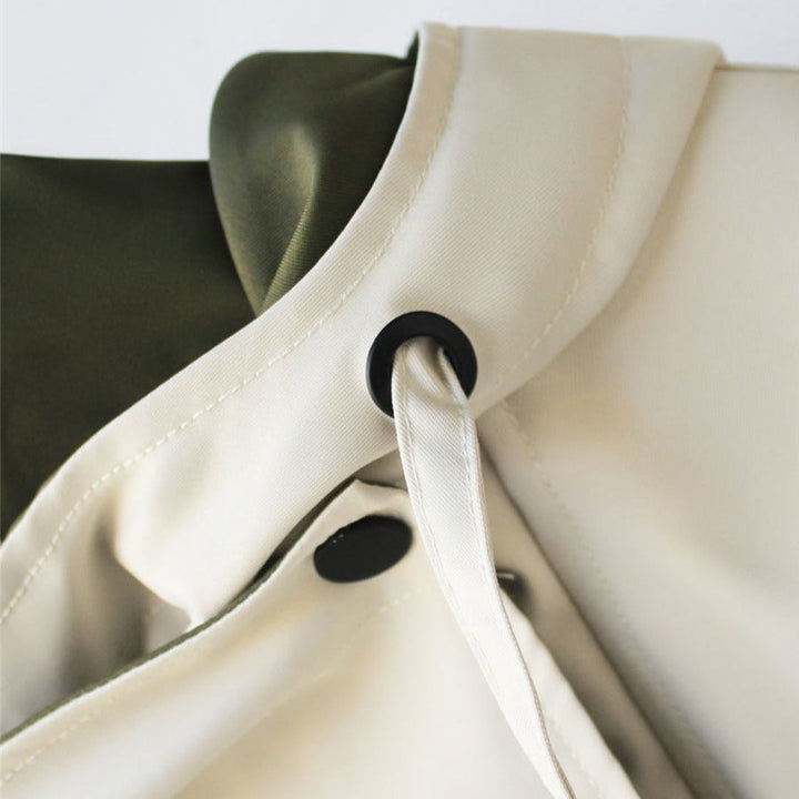 Nathalie | Two-Tone Hooded Jacket