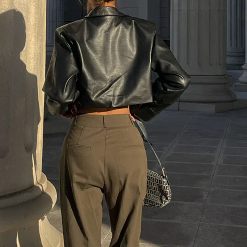 Monroe | Cropped Button Jacket
