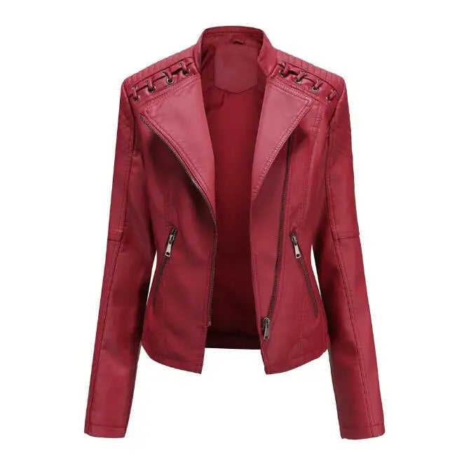 Madison | Lace-Up Detail Moto Jacket