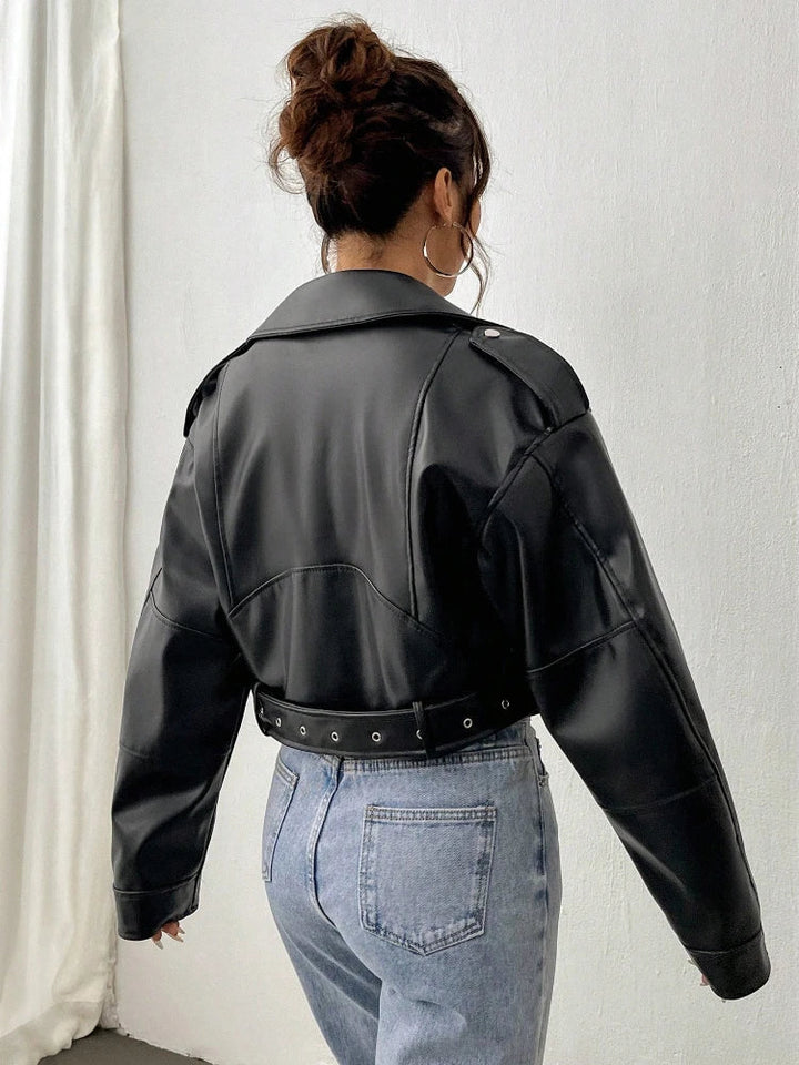 Aria | Oversized Biker Jacket