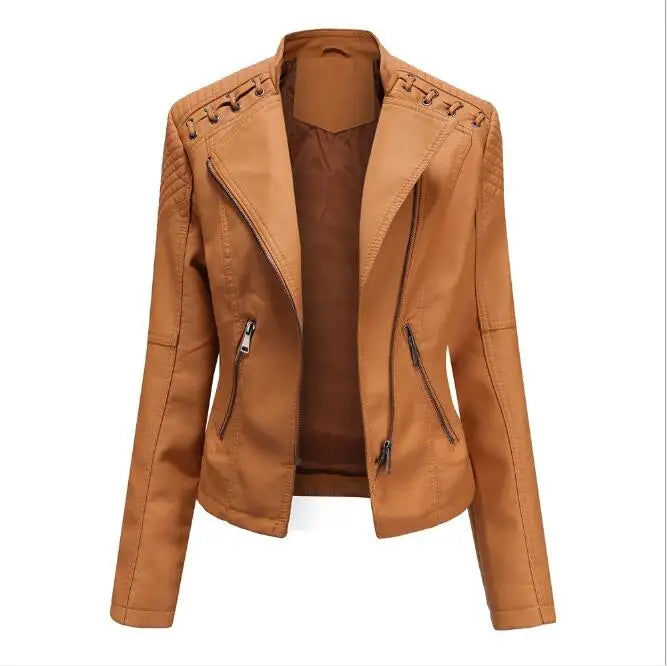 Madison | Lace-Up Detail Moto Jacket