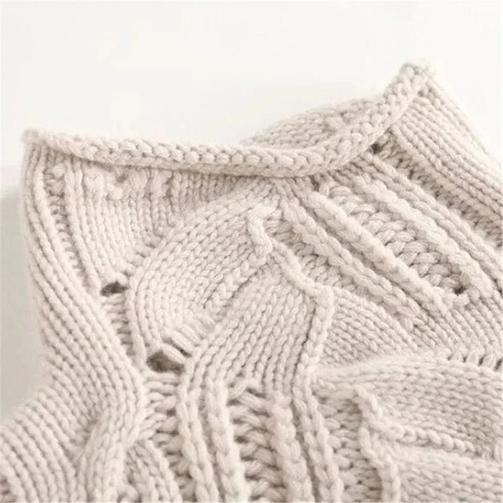 Lisa | Textured Knit Turtleneck Jumper