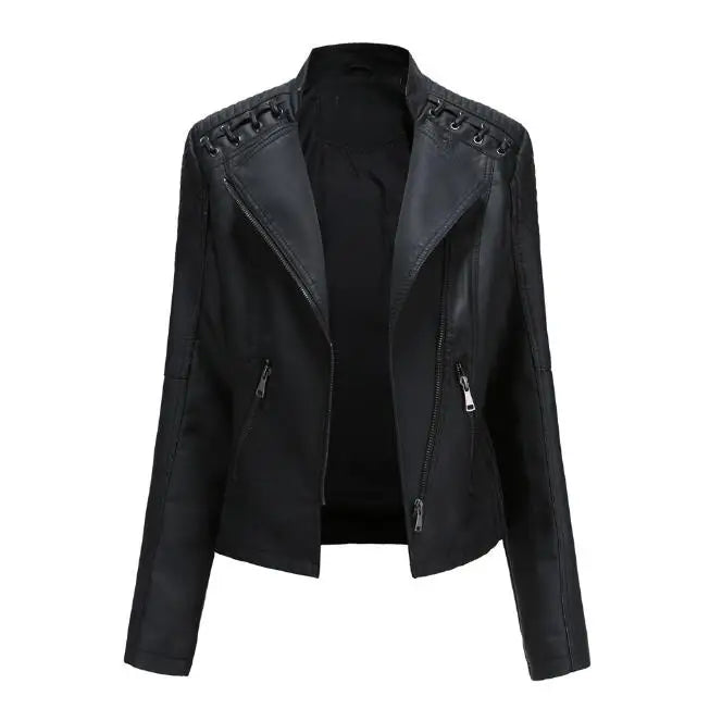 Madison | Lace-Up Detail Moto Jacket