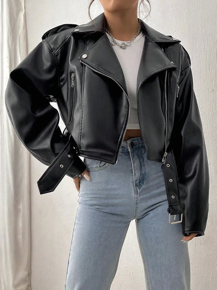 Aria | Oversized Biker Jacket