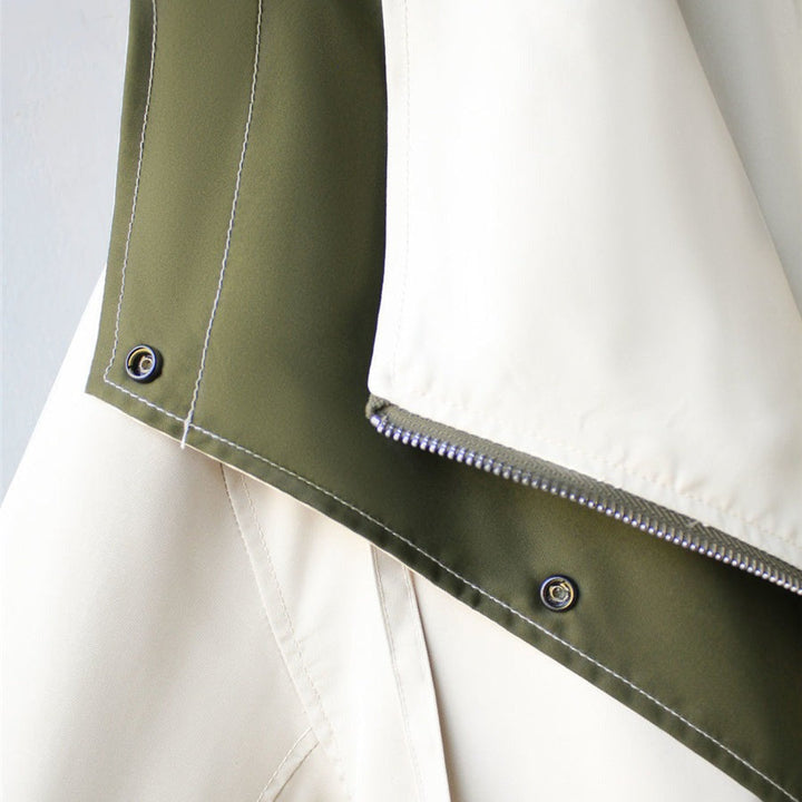 Nathalie | Two-Tone Hooded Jacket