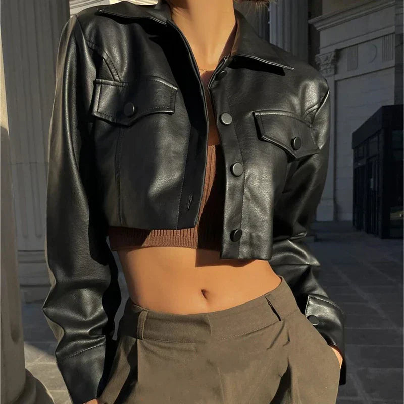 Monroe | Cropped Button Jacket