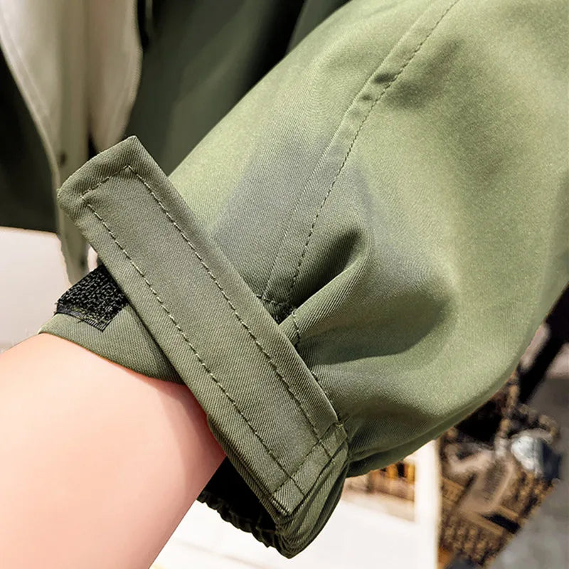 Nathalie | Two-Tone Hooded Jacket